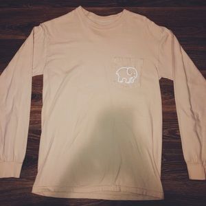 LIGHT PINK IVORY ELLA LONG SLEEVE SHIRT